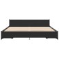 vidaXL Bettgestell mit Schubladen Schwarz 180x200 cm Holzwerkstoff vidaXL Bettgestell mit Schubladen Schwarz 180x200 cm Holzwerkstoff