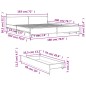 vidaXL Bettgestell mit Schubladen Schwarz 180x200 cm Holzwerkstoff vidaXL Bettgestell mit Schubladen Schwarz 180x200 cm Holzwerkstoff