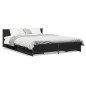 vidaXL Bettgestell mit Schubladen Schwarz 160x200 cm Holzwerkstoff vidaXL Bettgestell mit Schubladen Schwarz 160x200 cm Holzwerkstoff