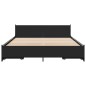 vidaXL Bettgestell mit Schubladen Schwarz 160x200 cm Holzwerkstoff vidaXL Bettgestell mit Schubladen Schwarz 160x200 cm Holzwerkstoff