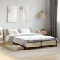 vidaXL Bettgestell mit Schubladen Sonoma-Eiche 140x190cm Holzwerkstoff vidaXL Bettgestell mit Schubladen Sonoma-Eiche 140x190cm Holzwerkstoff