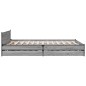 vidaXL Bettgestell mit Schubladen Grau Sonoma 120x190 cm Holzwerkstoff vidaXL Bettgestell mit Schubladen Grau Sonoma 120x190 cm Holzwerkstoff