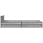 vidaXL Bettgestell mit Schubladen Grau Sonoma 90x190 cm Holzwerkstoff vidaXL Bettgestell mit Schubladen Grau Sonoma 90x190 cm Holzwerkstoff