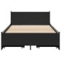 vidaXL Bettgestell mit Schubladen Schwarz 90x190 cm Holzwerkstoff vidaXL Bettgestell mit Schubladen Schwarz 90x190 cm Holzwerkstoff
