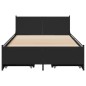 vidaXL Bettgestell mit Schubladen Schwarz 100x200 cm Holzwerkstoff vidaXL Bettgestell mit Schubladen Schwarz 100x200 cm Holzwerkstoff
