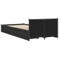 vidaXL Bettgestell mit Schubladen Schwarz 100x200 cm Holzwerkstoff vidaXL Bettgestell mit Schubladen Schwarz 100x200 cm Holzwerkstoff