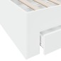 vidaXL Bettgestell mit Schubladen Weiß 160x200 cm Holzwerkstoff vidaXL Bettgestell mit Schubladen Weiß 160x200 cm Holzwerkstoff