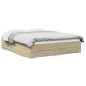 vidaXL Bettgestell mit Schubladen Sonoma-Eiche 160x200cm Holzwerkstoff vidaXL Bettgestell mit Schubladen Sonoma-Eiche 160x200cm Holzwerkstoff