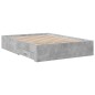 vidaXL Bettgestell mit Schubladen Betongrau 140x190 cm Holzwerkstoff vidaXL Bettgestell mit Schubladen Betongrau 140x190 cm Holzwerkstoff