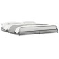 vidaXL Bettgestell Grau Sonoma 180x200 cm Holzwerkstoff und Metall vidaXL Bettgestell Grau Sonoma 180x200 cm Holzwerkstoff und Metall