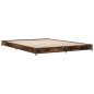 vidaXL Bettgestell Räuchereiche 150x200 cm Holzwerkstoff und Metall vidaXL Bettgestell Räuchereiche 150x200 cm Holzwerkstoff und Metall