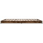 vidaXL Bettgestell Räuchereiche 140x200 cm Holzwerkstoff und Metall vidaXL Bettgestell Räuchereiche 140x200 cm Holzwerkstoff und Metall