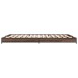 vidaXL Bettgestell Braun Eichen-Optik 140x190 cm Holzwerkstoff Metall vidaXL Bettgestell Braun Eichen-Optik 140x190 cm Holzwerkstoff Metall