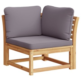 vidaXL Garten-Ecksofa mit Kissen 73x73x65 cm Massivholz Akazie