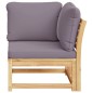 vidaXL Garten-Ecksofa mit Kissen 73x73x65 cm Massivholz Akazie vidaXL Garten-Ecksofa mit Kissen 73x73x65 cm Massivholz Akazie