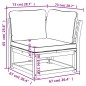 vidaXL Garten-Ecksofa mit Kissen 73x73x65 cm Massivholz Akazie vidaXL Garten-Ecksofa mit Kissen 73x73x65 cm Massivholz Akazie