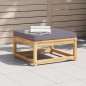vidaXL Gartenhocker mit Kissen Massivholz Akazie vidaXL Gartenhocker mit Kissen Massivholz Akazie