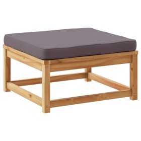 vidaXL Gartenhocker mit Kissen Massivholz Akazie
