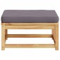 vidaXL Gartenhocker mit Kissen Massivholz Akazie vidaXL Gartenhocker mit Kissen Massivholz Akazie