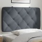 vidaXL Kopfteil-Kissen Dunkelgrau 80 cm Samt vidaXL Kopfteil-Kissen Dunkelgrau 80 cm Samt