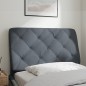 vidaXL Kopfteil-Kissen Dunkelgrau 80 cm Samt vidaXL Kopfteil-Kissen Dunkelgrau 80 cm Samt