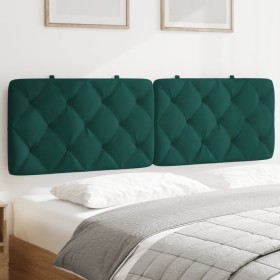 vidaXL Kopfteil-Kissen Dunkelgrün 160 cm Samt