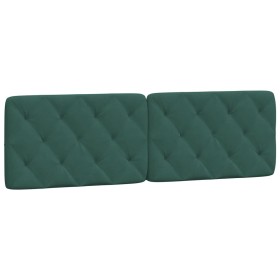 vidaXL Kopfteil-Kissen Dunkelgrün 160 cm Samt