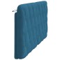 vidaXL Kopfteil-Kissen Blau 180 cm Samt