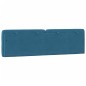 vidaXL Kopfteil-Kissen Blau 180 cm Samt