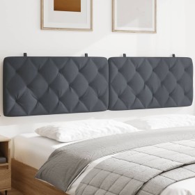 vidaXL Kopfteil-Kissen Dunkelgrau 200 cm Samt