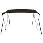 vidaXL 3-Bow Bimini-Top Schwarz 184x189x135 cm vidaXL 3-Bow Bimini-Top Schwarz 184x189x135 cm