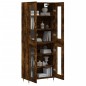 Highboard Räuchereiche 69,5x34x180 cm Holzwerkstoff Highboard Räuchereiche 69,5x34x180 cm Holzwerkstoff