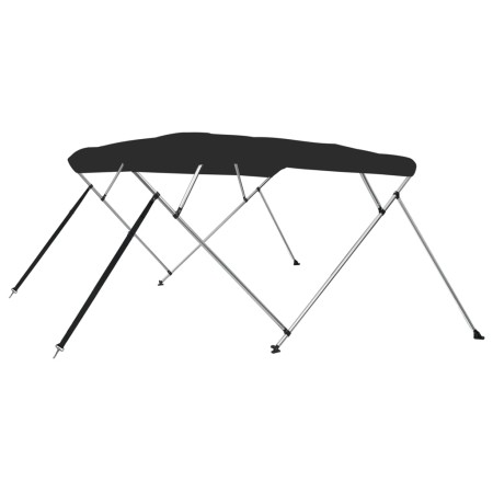vidaXL 4-Bow Bimini-Top Schwarz 243x244x137 cm