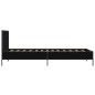 vidaXL Bettgestell Schwarz 90x200 cm Holzwerkstoff und Metall vidaXL Bettgestell Schwarz 90x200 cm Holzwerkstoff und Metall