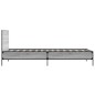 vidaXL Bettgestell Grau Sonoma 90x200 cm Holzwerkstoff und Metall vidaXL Bettgestell Grau Sonoma 90x200 cm Holzwerkstoff und Metall