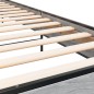 vidaXL Bettgestell Grau Sonoma 90x200 cm Holzwerkstoff und Metall vidaXL Bettgestell Grau Sonoma 90x200 cm Holzwerkstoff und Metall