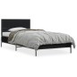 vidaXL Bettgestell Schwarz 100x200 cm Holzwerkstoff und Metall vidaXL Bettgestell Schwarz 100x200 cm Holzwerkstoff und Metall