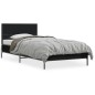 vidaXL Bettgestell Schwarz 75x190 cm Holzwerkstoff und Metall vidaXL Bettgestell Schwarz 75x190 cm Holzwerkstoff und Metall