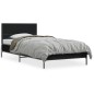 vidaXL Bettgestell Schwarz 90x190 cm Holzwerkstoff und Metall vidaXL Bettgestell Schwarz 90x190 cm Holzwerkstoff und Metall