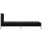 vidaXL Bettgestell Schwarz 90x190 cm Holzwerkstoff und Metall vidaXL Bettgestell Schwarz 90x190 cm Holzwerkstoff und Metall