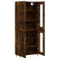 Highboard Räuchereiche 69,5x34x180 cm Holzwerkstoff Highboard Räuchereiche 69,5x34x180 cm Holzwerkstoff