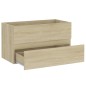 Waschbeckenunterschrank Einbaubecken Sonoma-Eiche Holzwerkstoff Waschbeckenunterschrank Einbaubecken Sonoma-Eiche Holzwerkstoff