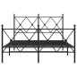 vidaXL Bettgestell mit Kopf- und Fußteil Metall Schwarz 120x200 cm vidaXL Bettgestell mit Kopf- und Fußteil Metall Schwarz 120x200 cm