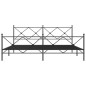 vidaXL Bettgestell mit Kopf- und Fußteil Metall Schwarz 193x203 cm vidaXL Bettgestell mit Kopf- und Fußteil Metall Schwarz 193x203 cm