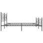 vidaXL Bettgestell mit Kopf- und Fußteil Metall Schwarz 193x203 cm vidaXL Bettgestell mit Kopf- und Fußteil Metall Schwarz 193x203 cm