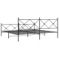 vidaXL Bettgestell mit Kopf- und Fußteil Metall Schwarz 193x203 cm vidaXL Bettgestell mit Kopf- und Fußteil Metall Schwarz 193x203 cm