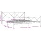 vidaXL Bettgestell mit Kopf- und Fußteil Metall Schwarz 193x203 cm vidaXL Bettgestell mit Kopf- und Fußteil Metall Schwarz 193x203 cm