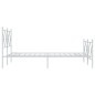 vidaXL Bettgestell mit Kopf- und Fußteil Metall Weiß 120x190 cm vidaXL Bettgestell mit Kopf- und Fußteil Metall Weiß 120x190 cm