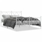 vidaXL Bettgestell mit Kopf- und Fußteil Metall Weiß 140x200 cm vidaXL Bettgestell mit Kopf- und Fußteil Metall Weiß 140x200 cm