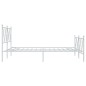 vidaXL Bettgestell mit Kopf- und Fußteil Metall Weiß 140x200 cm vidaXL Bettgestell mit Kopf- und Fußteil Metall Weiß 140x200 cm
